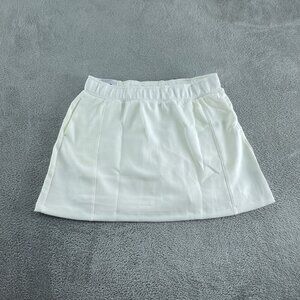 Mondetta High Rise Walking Skort L White Recycled Polyester & TENCEL™ NWT 1971
